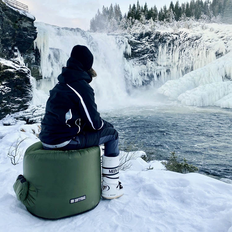 Softybag pall Mörkgrön