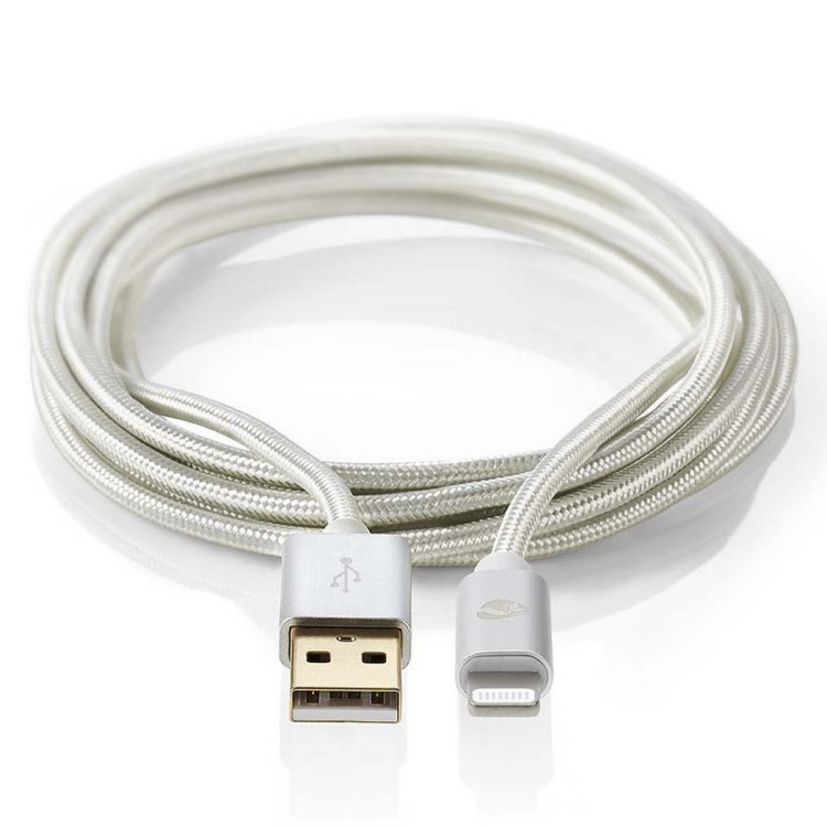 Lång USB-kabel i tyg