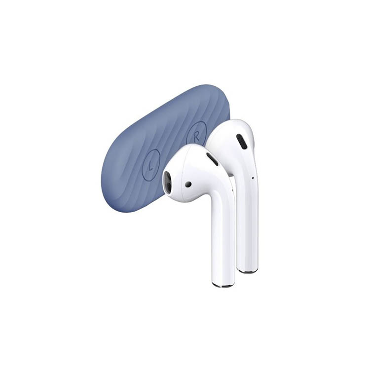 Läs mer om Magnetisk hållare för Apple AirPods, Blå