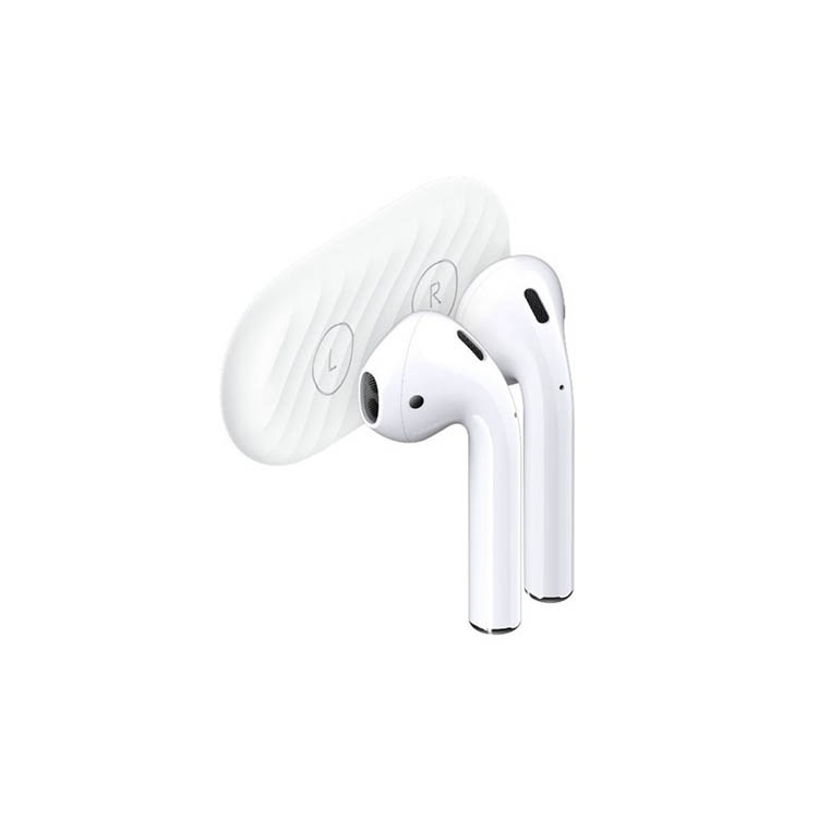 Läs mer om Magnetisk hållare för Apple AirPods, Vit